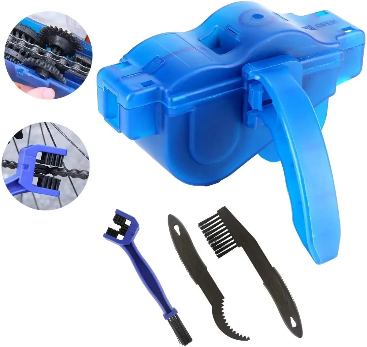 Kit de acessórios para bicicletas, limpador de correntes e escova