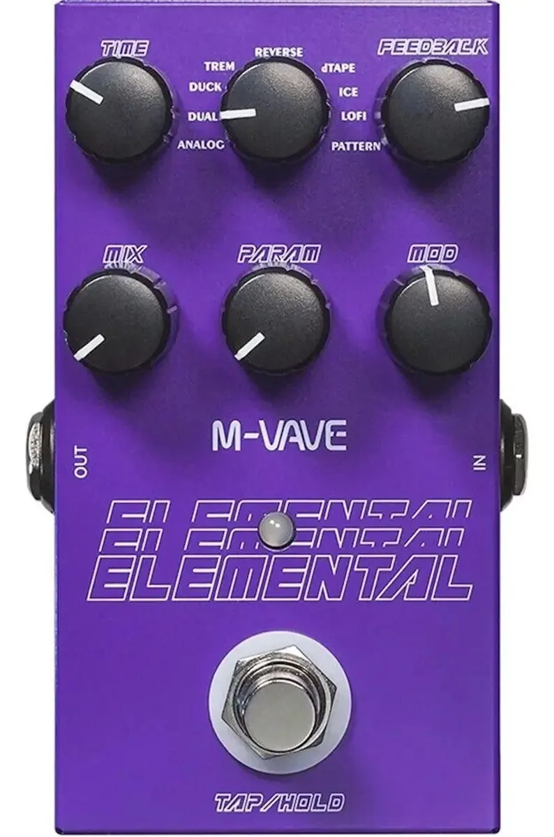 Pedal M-vave Elemental Delay para guitarra azul