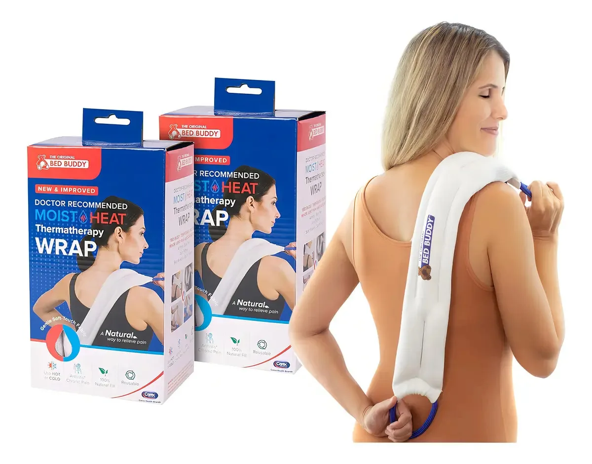 Pacote Carex Bed Buddy com 2 almofadas térmicas e envoltório