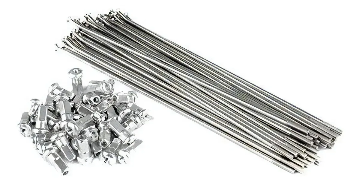 Raio Bicicleta Inox Aro 26 263mm X 2.5mm Polido 144 Raios
