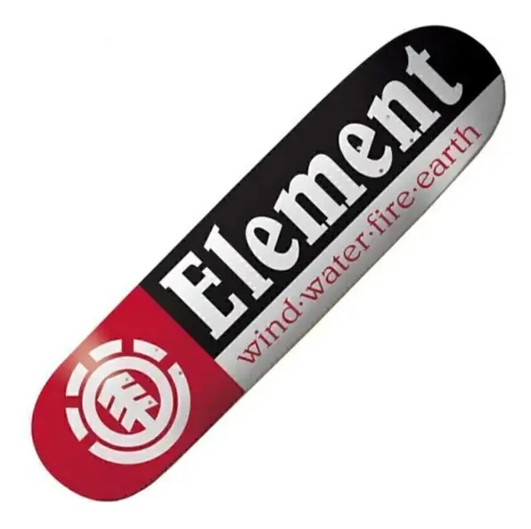 Plataforma de skate preta Element Unissex Seção 8.5
