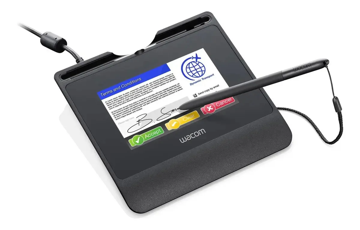 Wacom Mesa Para Assinatura Digital, Stu-540, Tela Colorida Preto