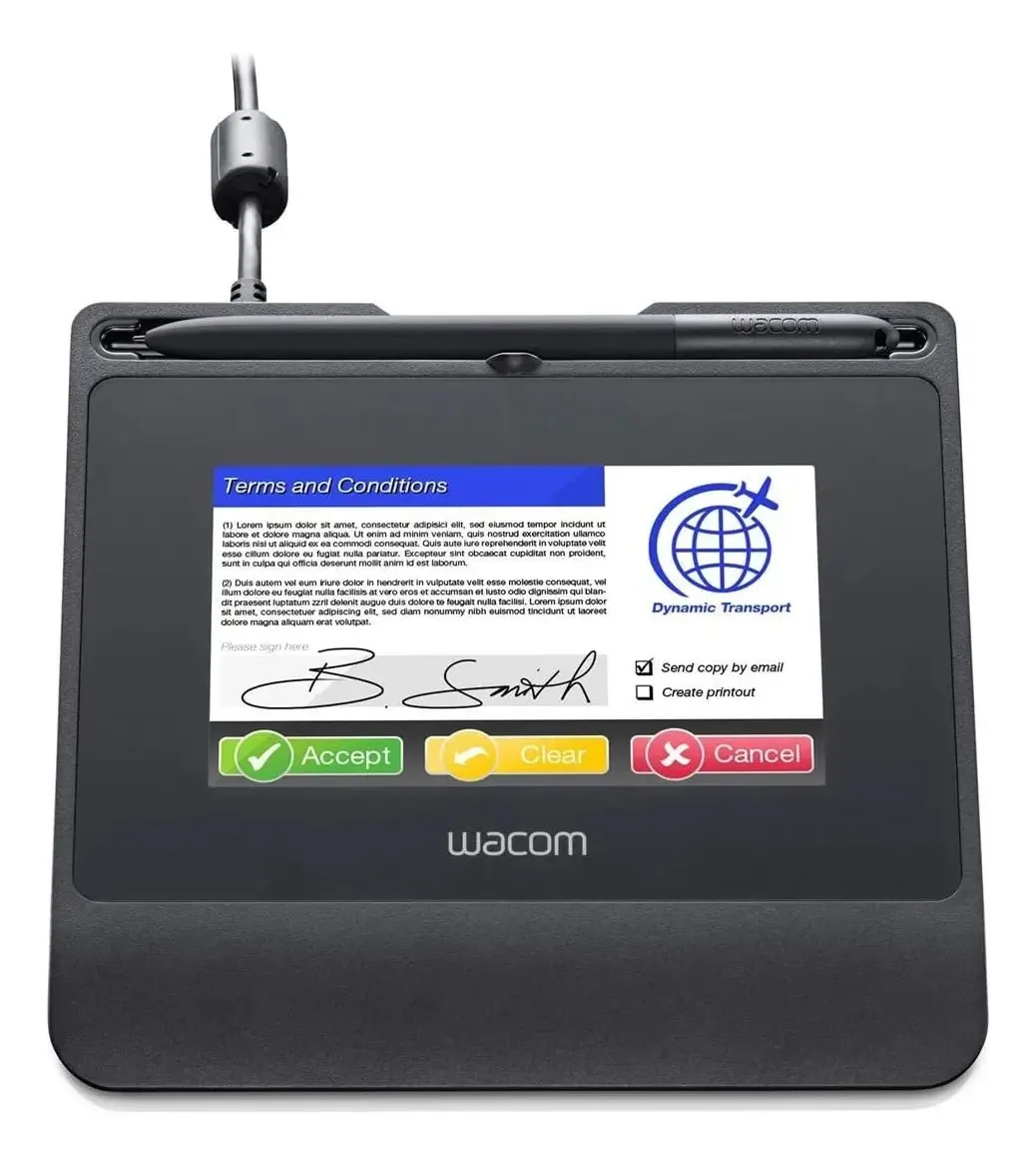 Tablet de assinatura digital Wacom Stu-540 com caneta
