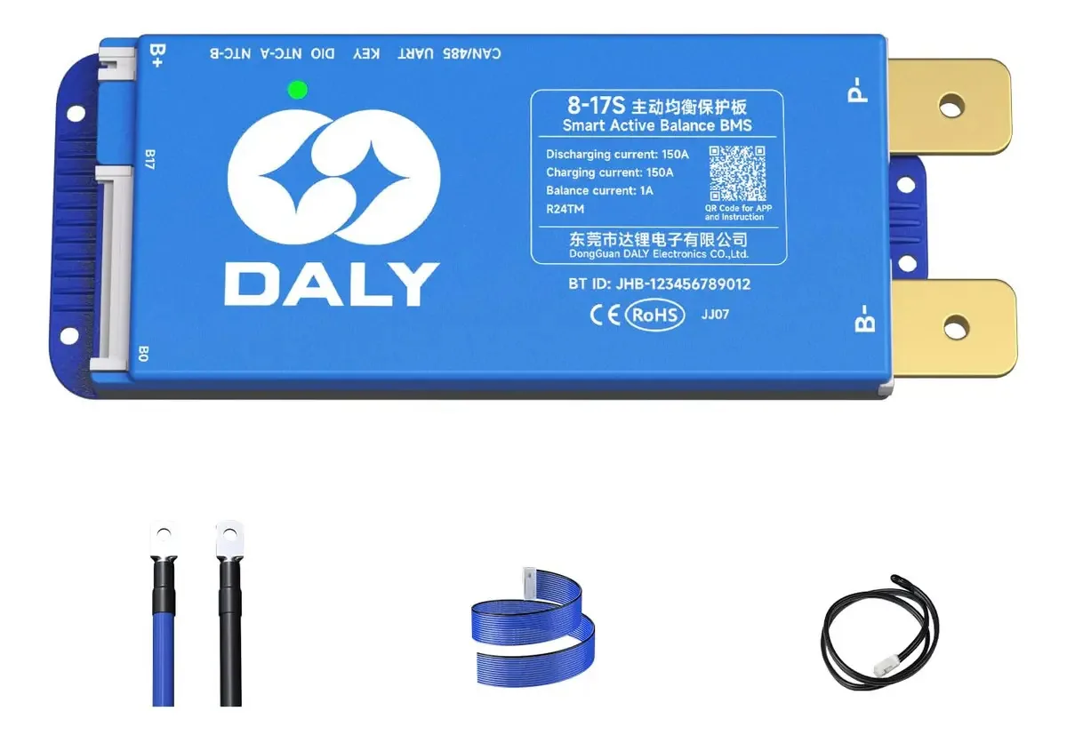 Balança ativa inteligente Daly BMS 150a 24v-60v 8s-17s com
