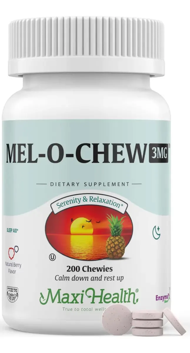 Melatonina mastigável Maxi Health 3 mg 200 cápsulas