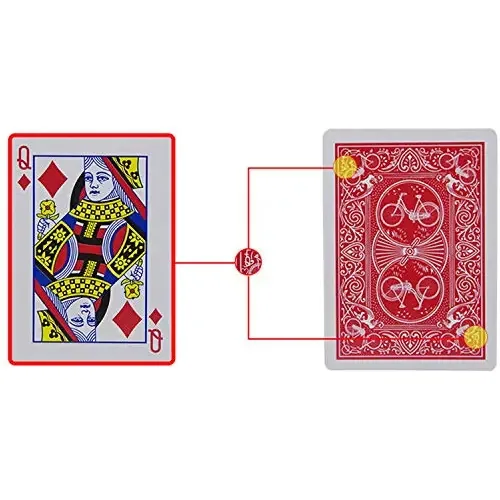 Shinena Marked Deck Magic Stripper Deck Trick Truques de mágica, acessórios, cartas de pôquer, brinquedos mágicos, jogos de tabuleiro para festas. Truque de mágica fácil para crianças