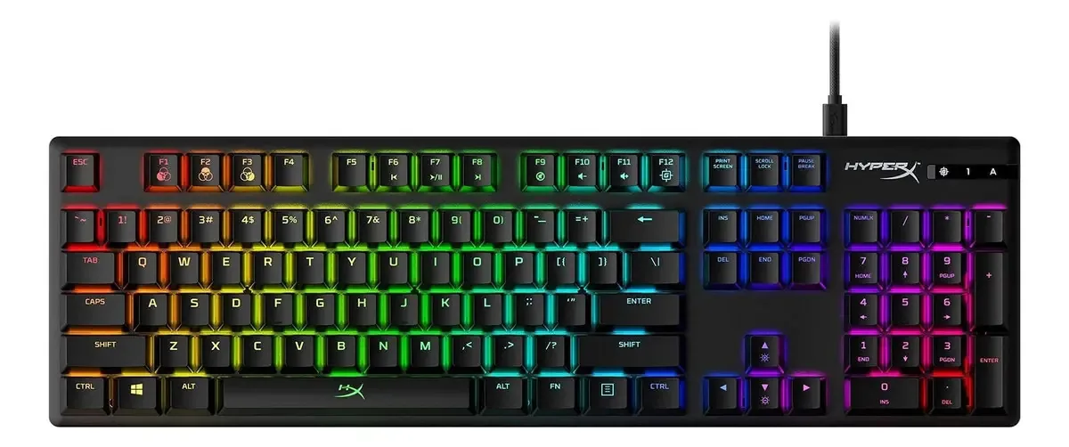 Personalização de jogos com teclado mecânico Hyperx Alloy Origins
