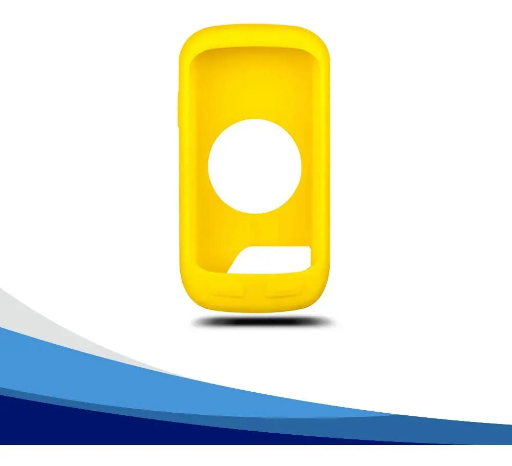 Capa de silicone Garmin Colors Edge 1000, cor oficial amarela