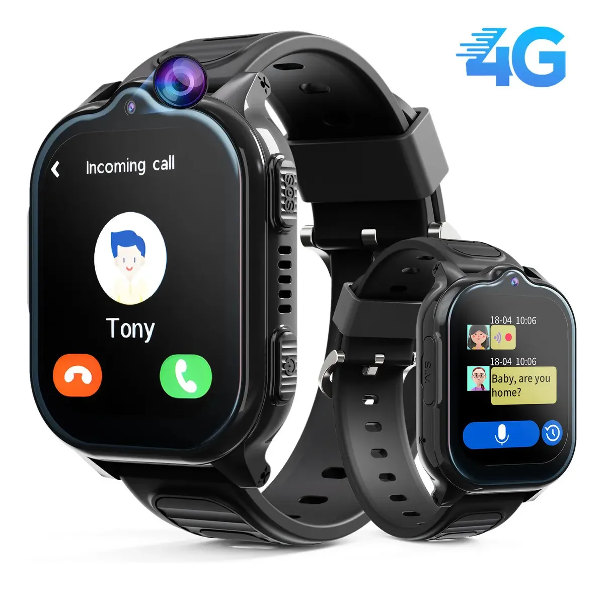 Relógio Inteligente Infantil 4g Com Chamada Sos E Câmera Relógio Inteligente Com Chamada Para Crianças Relógio Inteligente Com Slot Para Cartão Sim Bazik Prime S31 Ultra Max