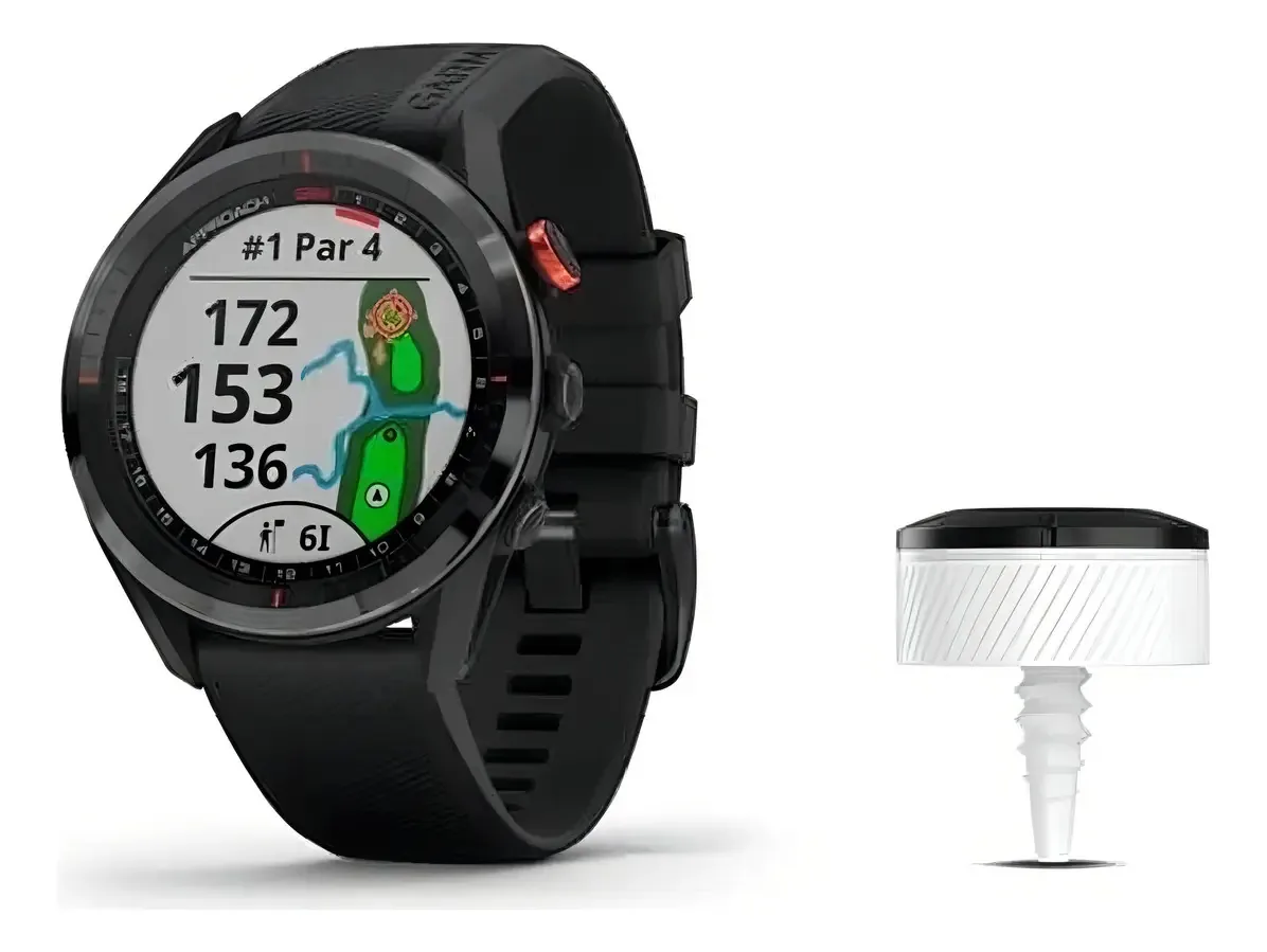 Approach S62 Bundle Ct Sensors Watch 10 Gps Golf Garmin Color Black Mesh Black Bezel Black