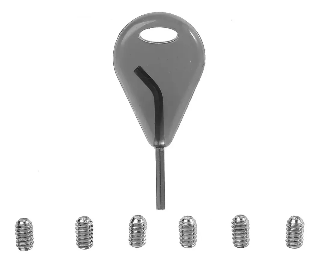 Chave de Quilha, 5cm FCS Chave de Quilha para Prancha de Surfe Acessório de Substituição com 6pcs Parafusos Grub