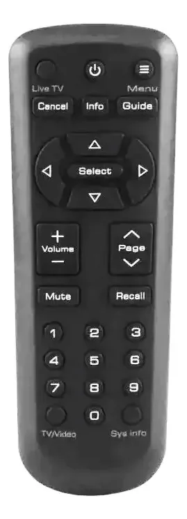 Controle remoto para decodificador Dish M2