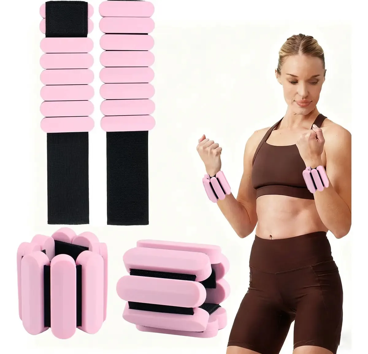 Leggings de tornozelo e pulso para ioga, pilates e fitness