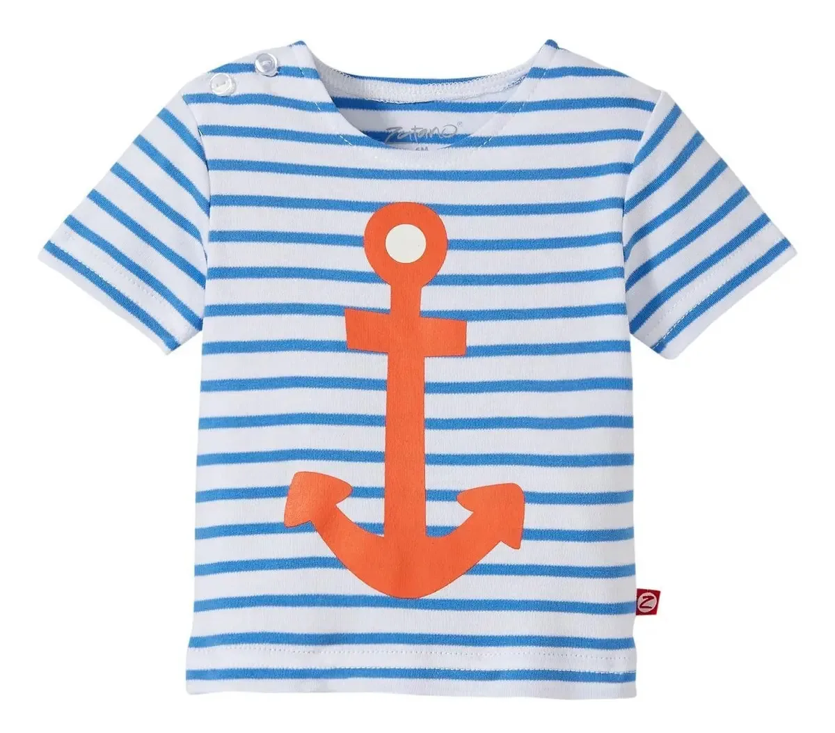 Camiseta de manga curta Zutano para meninos com tela Anc