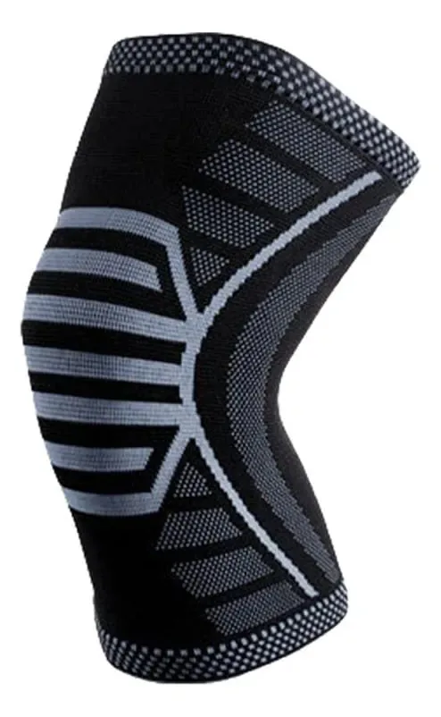Joelheira Elástica de Nailon, Articulações, Protetor de Rótula, Joelheiras Esportivas, Joelheiras Esportivas, Proteção de Segurança para Corrida (cor : Black, Tamanho : Large)