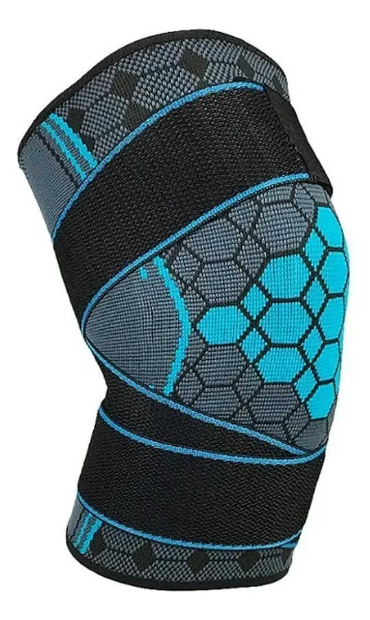 Arrgo 1 Unidade de Joelheiras Esportivas para Homens, Joelheiras de Pressurização, Equipamento de Fitness, Protetor de Suporte Elástico para Voleibol e Basquete (cor: Blue)
