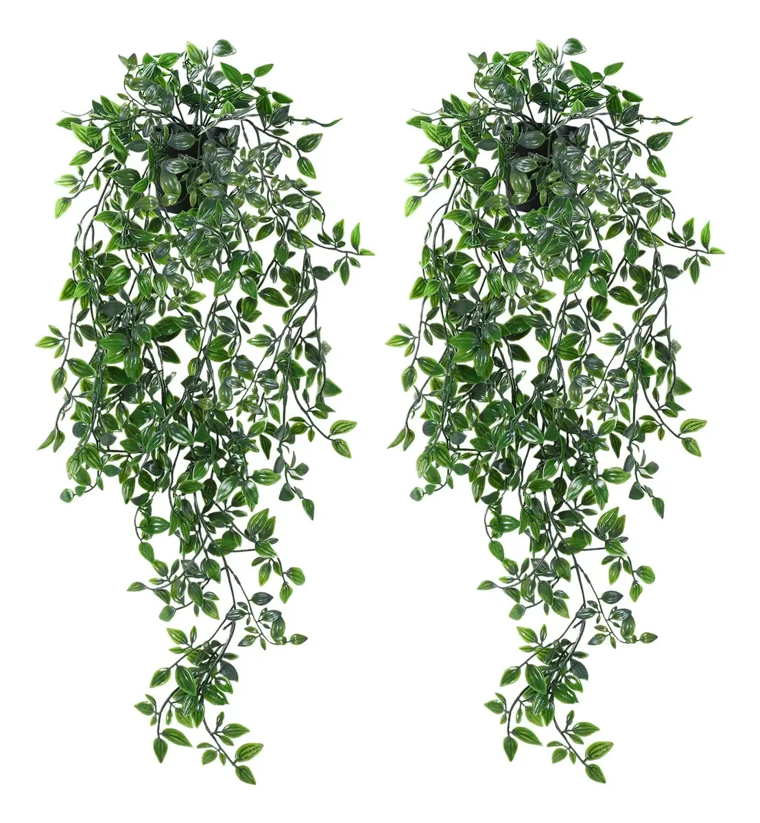 Plantas artificiais suspensas decorativas com enfeite de vasos de flores