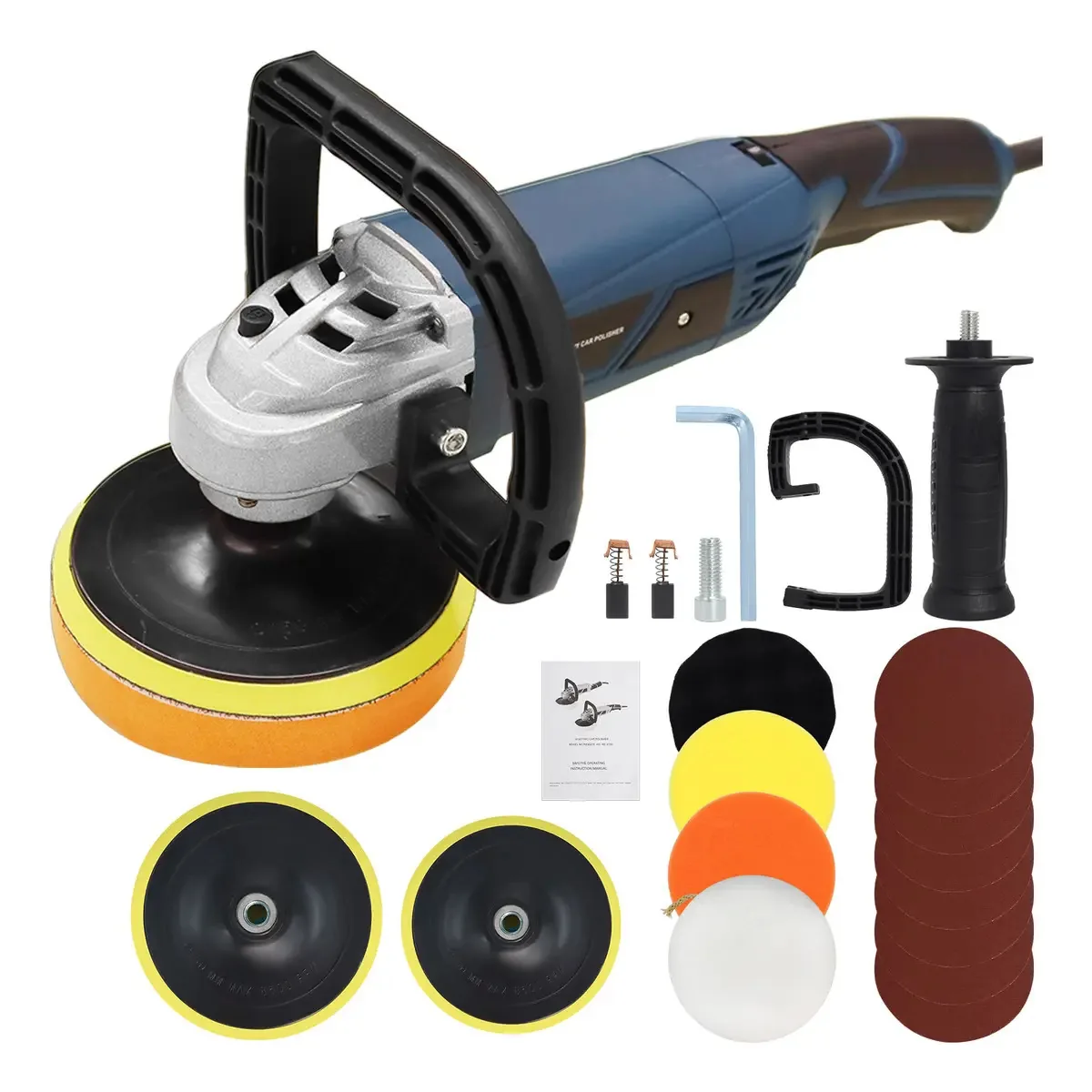 Polidor de carro Polidor elétrico profissional Lija1350W, cor verde escuro