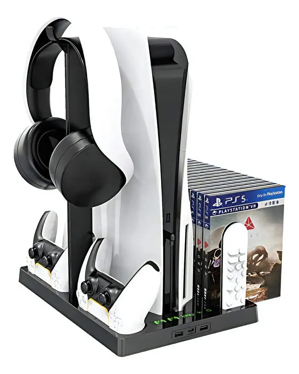 Carregador Vertical GAMFAMI para Controle PS5 (Preto)