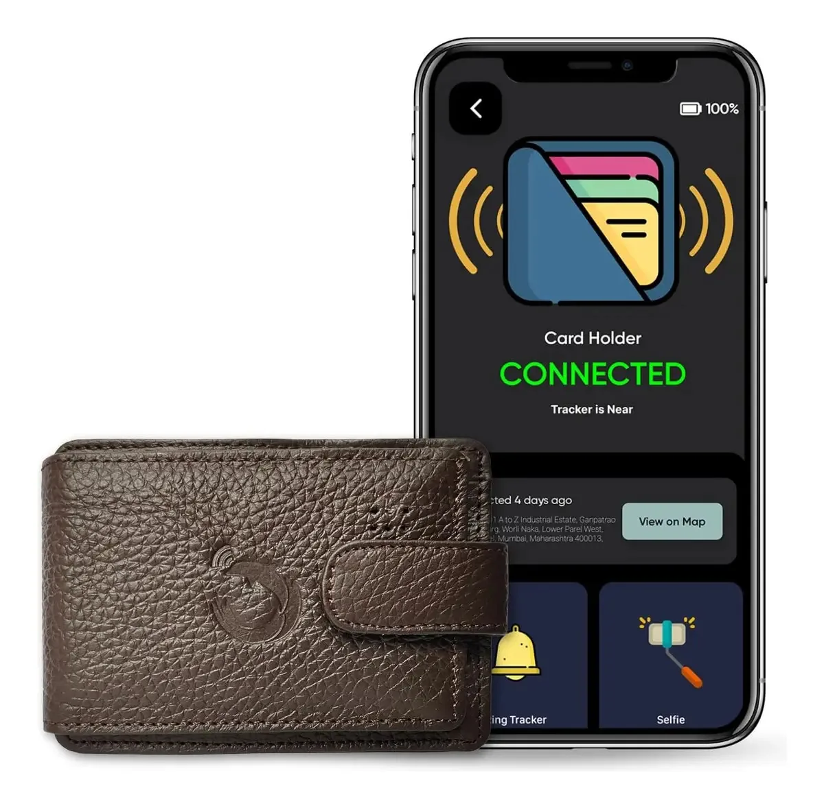 Tag8 Dolphin Smart - Suporte de cartão rastreado para homens