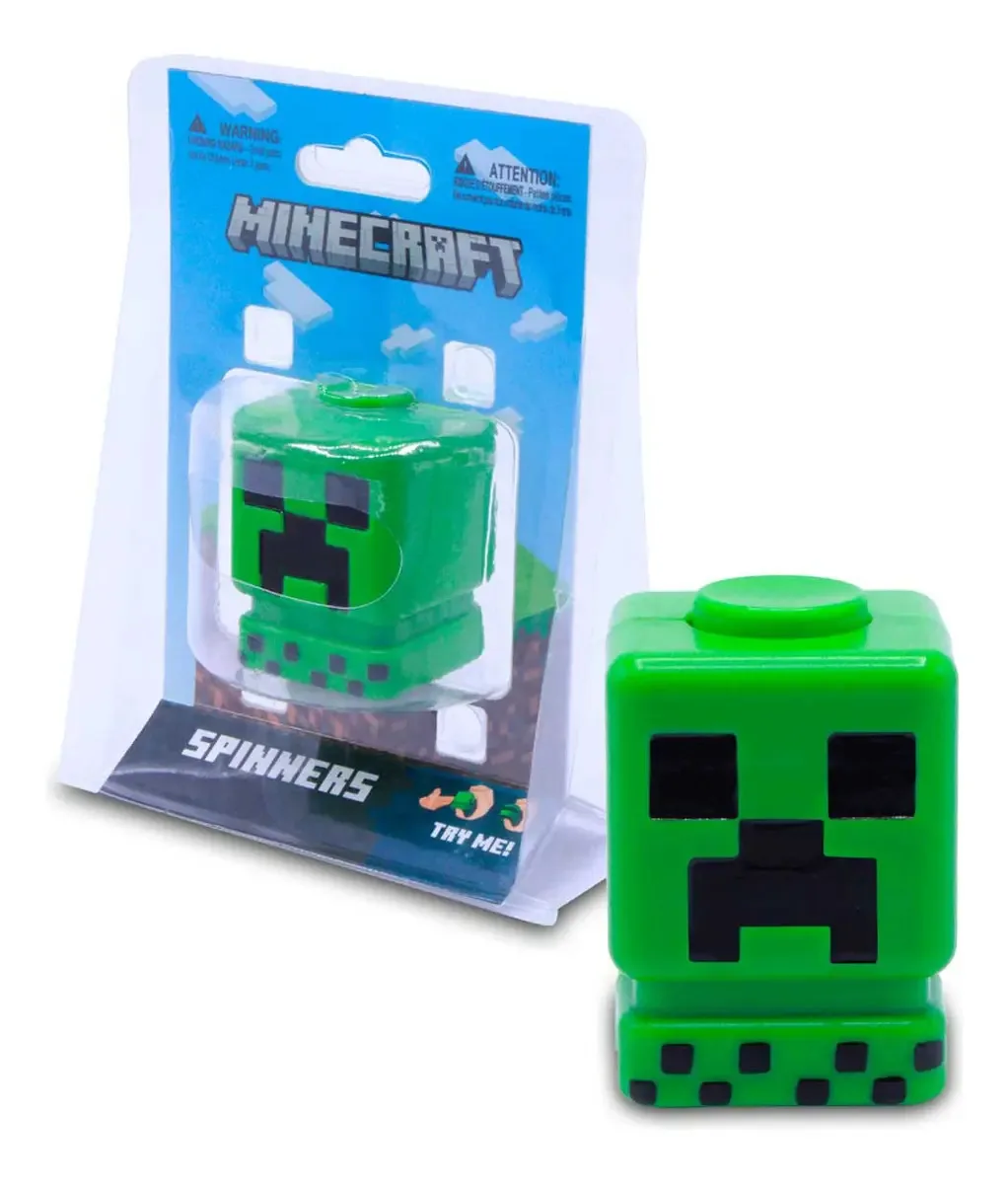 Spinners Minecraft Chicken Steve Creeper Ghast Fidget Cor verde