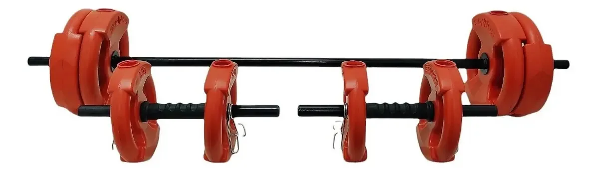 Kit Sonnos Bar + Halteres + Discos de 30 Kg com alças