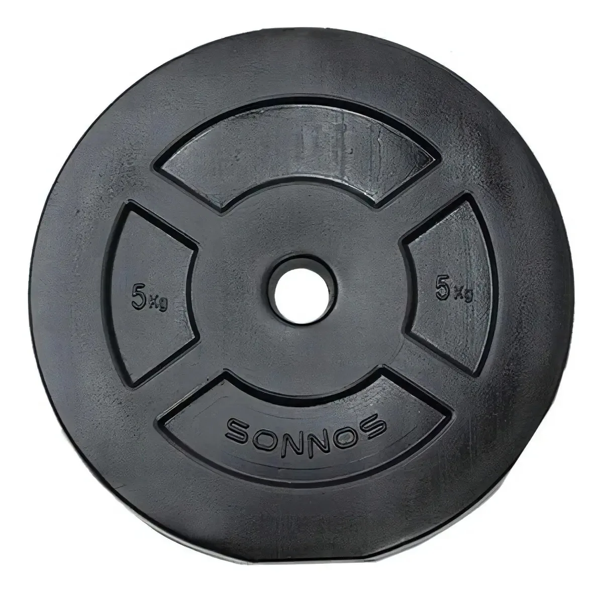Kit de 2 halteres de parafuso e barra + discos de peso Sonnos de 24 kg, cor preta