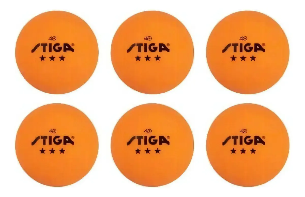 Stiga T1436 Bolas de Três Estrelas (laranja)