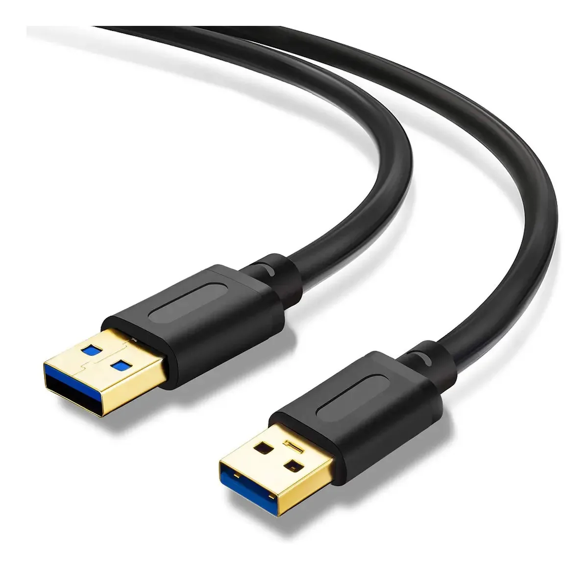Cabos USB coloridos banhados a ouro (12 pés)
