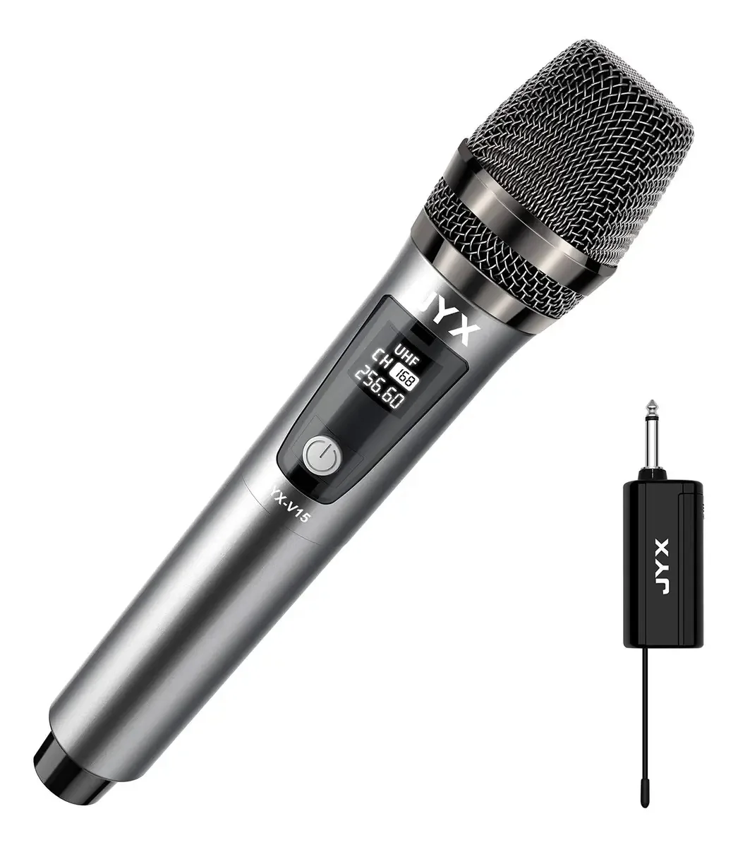 Microfone sem fio Jyx, microfone dinâmico para Kara. Cor de microfone único