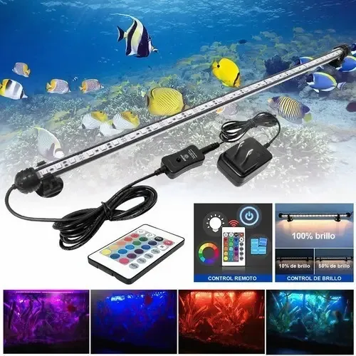 Lâmpada para aquários, aquários, luzes LED submersíveis de 31 cm