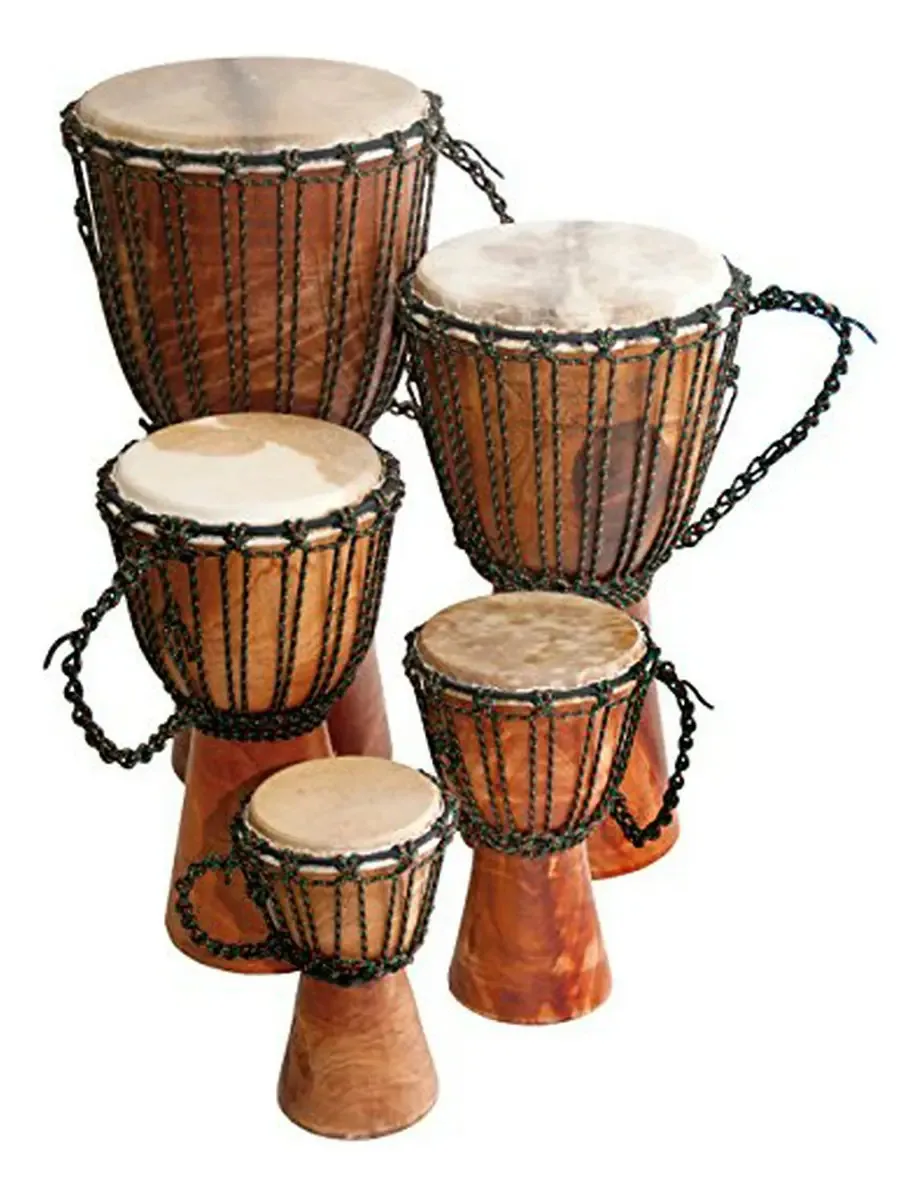 Djembe Beginner 12 de altura, cabeça 6,5-7 - Ideal para todos!