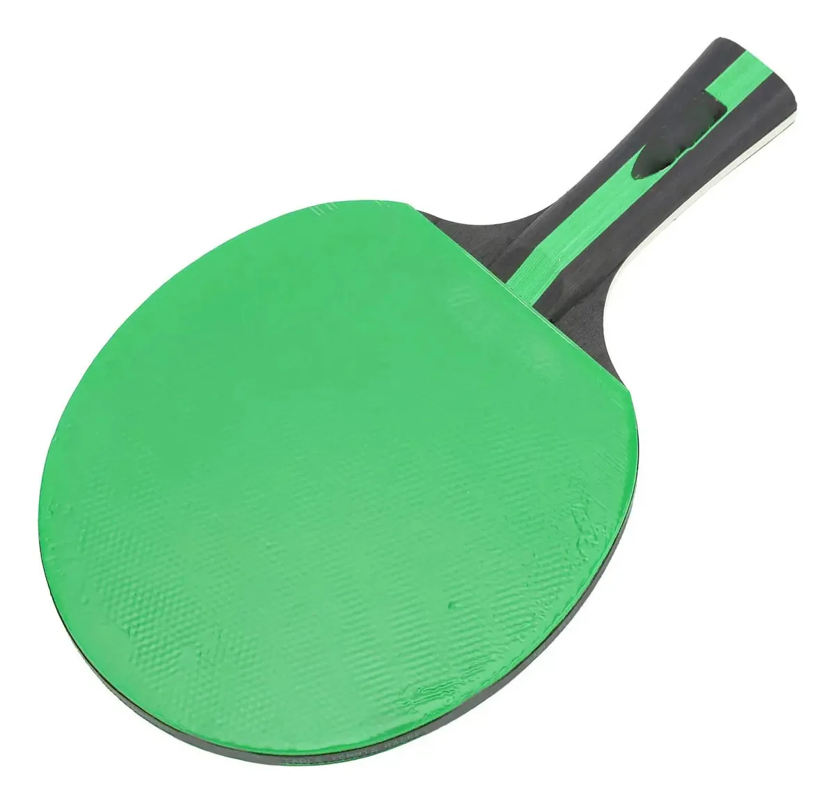 Raquete de Tênis de Mesa, Raquetes de Tênis de Mesa com Borracha Ergonômica Resistente ao Desgaste, Empunhadura de Poplar para Competição (verde)