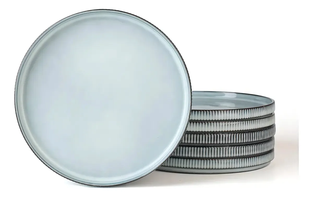 Pratos de salada Famiware Star para 6 pessoas, conjunto de pratos