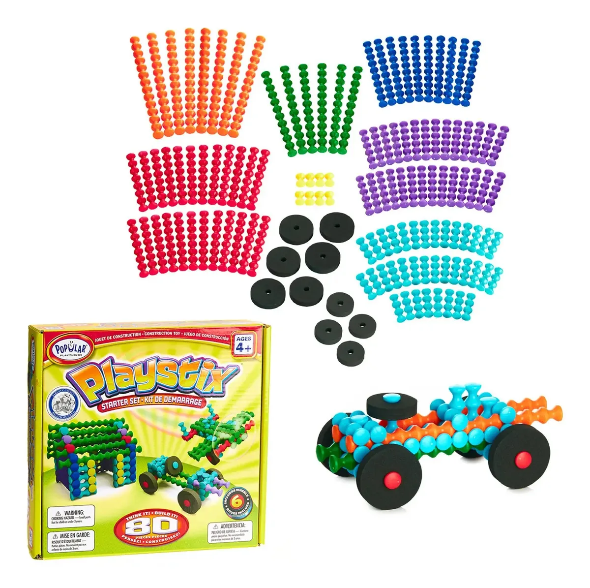 Conjunto inicial Playstix de brinquedos de construção populares P