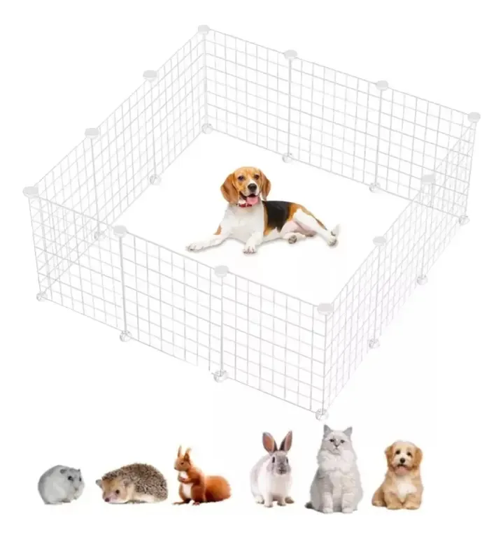 Cercadinho de metal dobrável para animais de estimação Rabbit Cat Dog