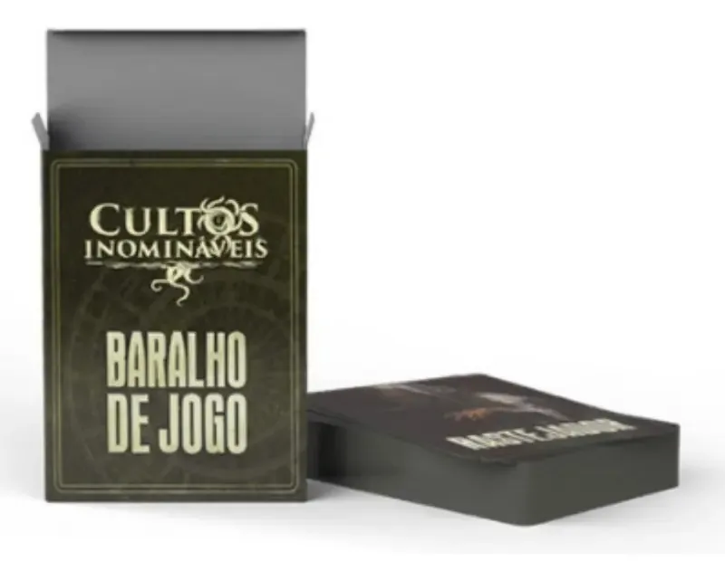 Jogo de Cartas Cultos Inomináveis para RPG em Português – 70 Cartas da Buró