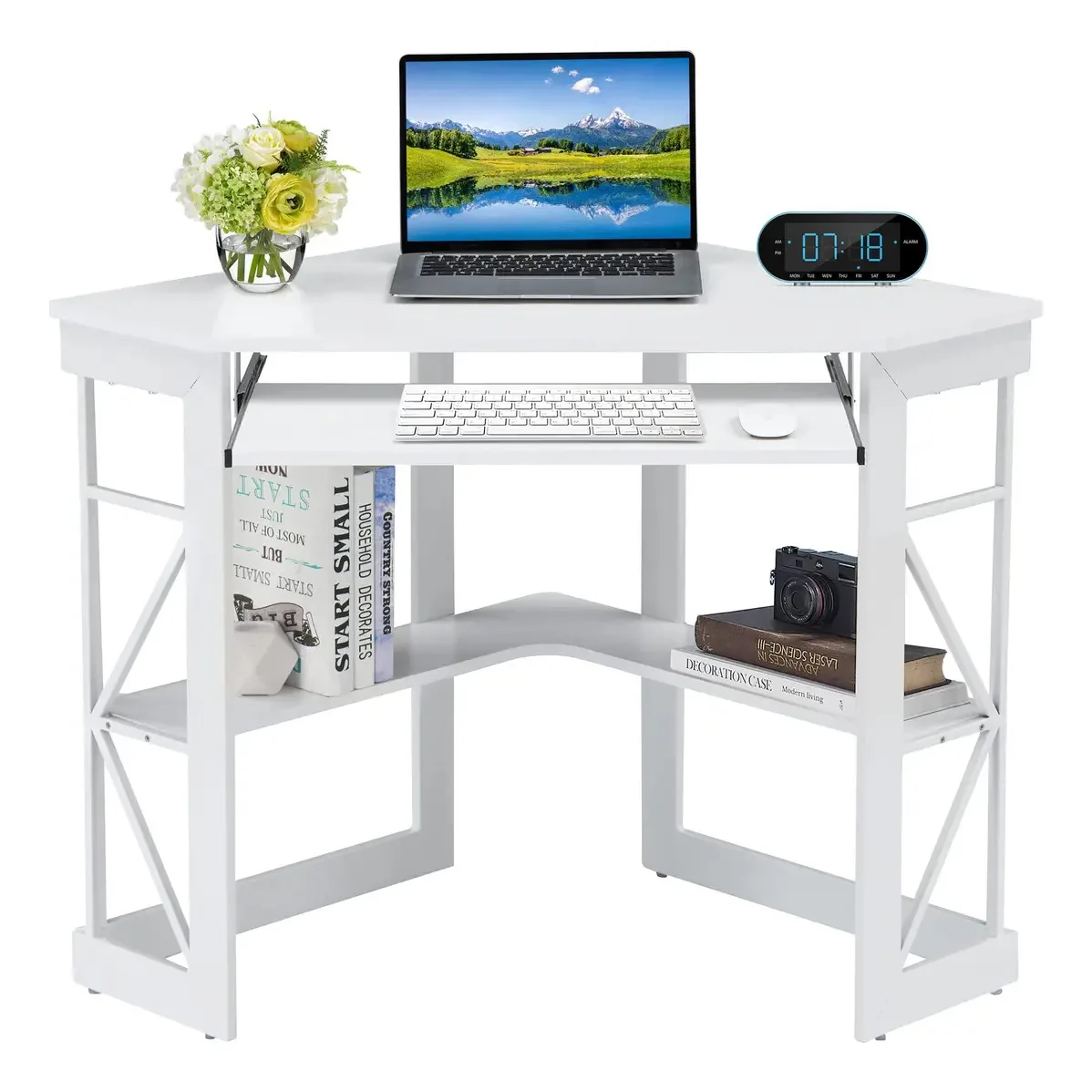 Vecelo - Mesa de computador White Corner