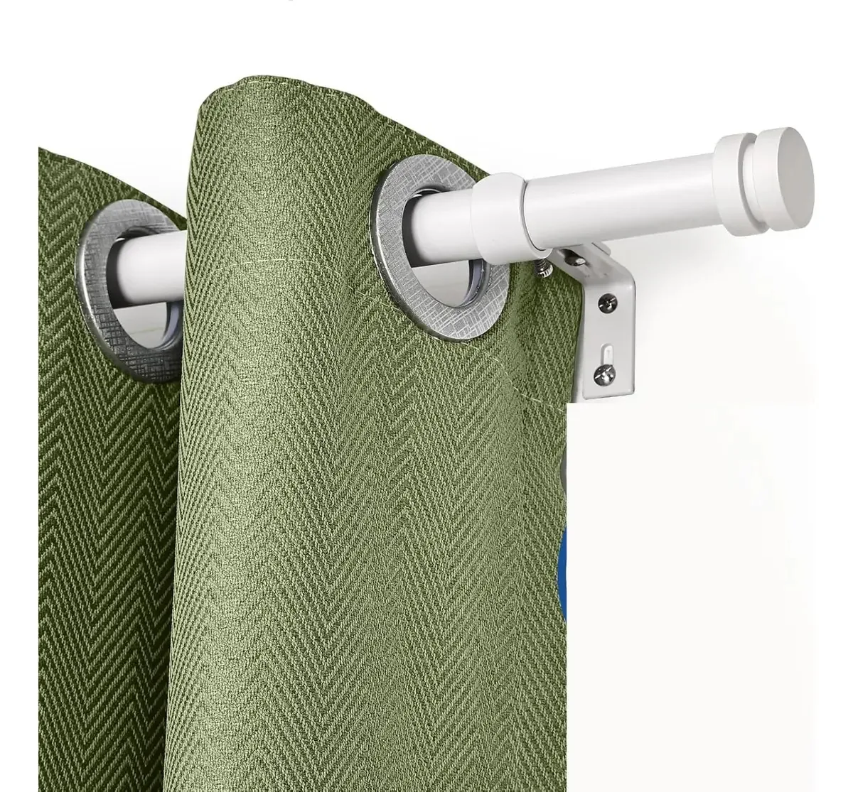 Barra extensível: comprimento mínimo de 80 cm comprimento máximo de 2,35 m cortinas Briofox 2,35 m cor branca j