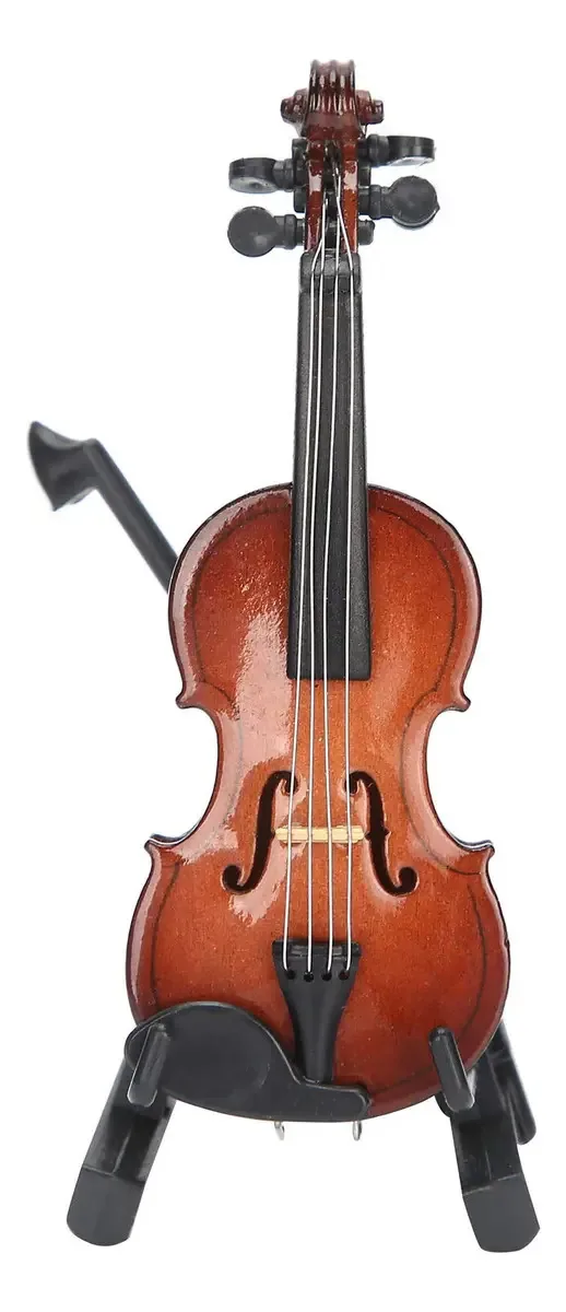 Brinquedo De Violino Em Miniatura Com Estojo Para Escritório