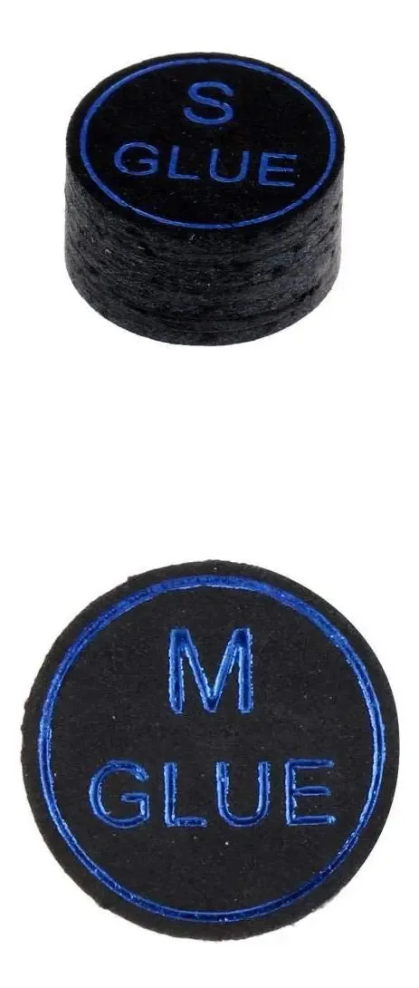 Pontas de taco de bilhar de material couro de bilhar preto 13mm macio e médio