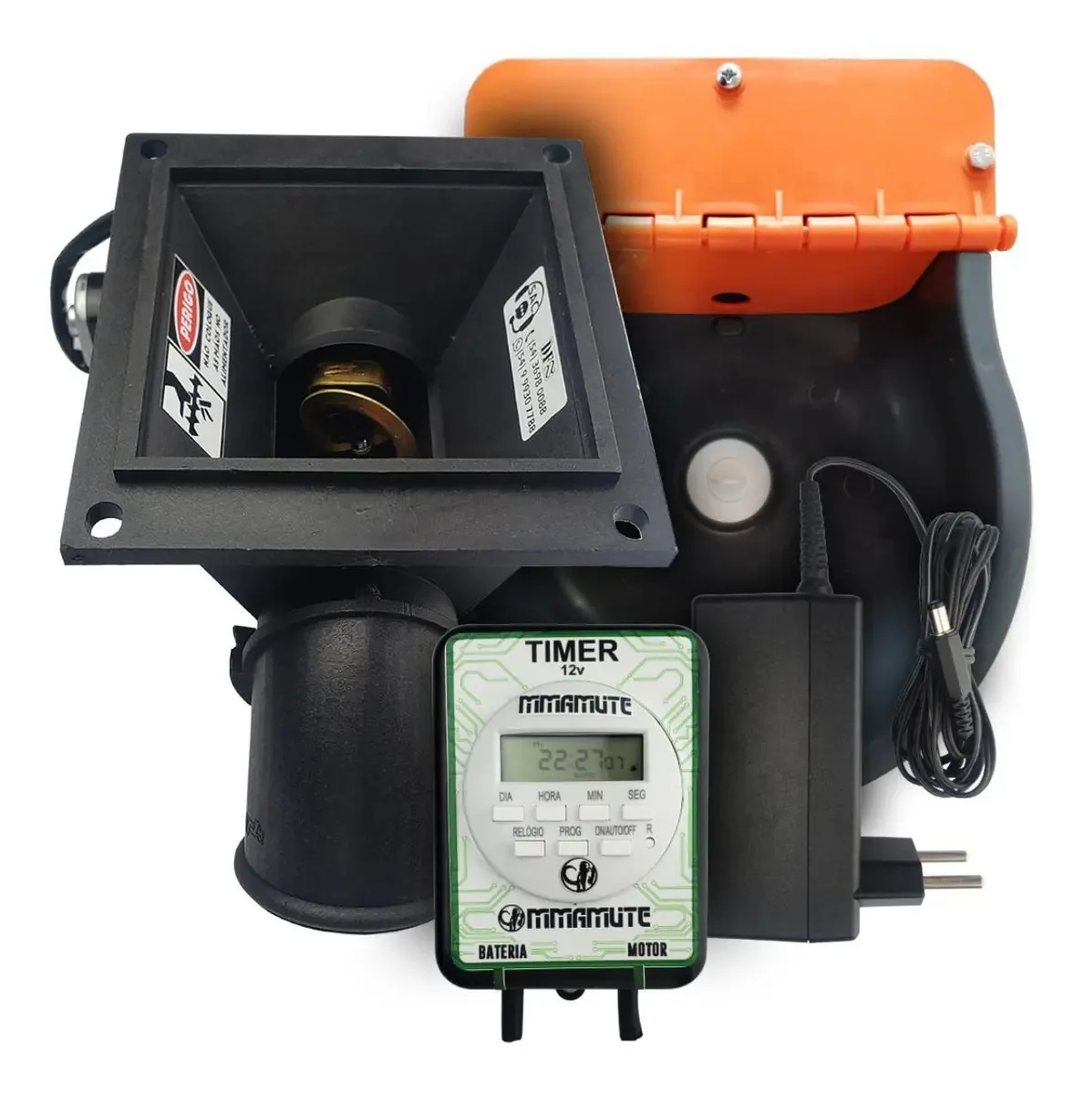 Alimentador Automático Fonte Timer 12v E Bebedouro