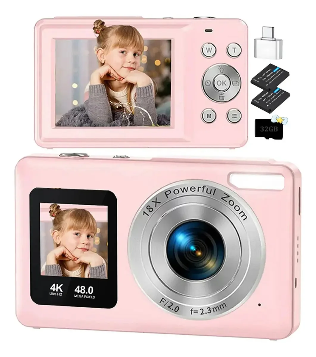 dadada Generic Digital Camera câmeras digitais compactas cor rosa