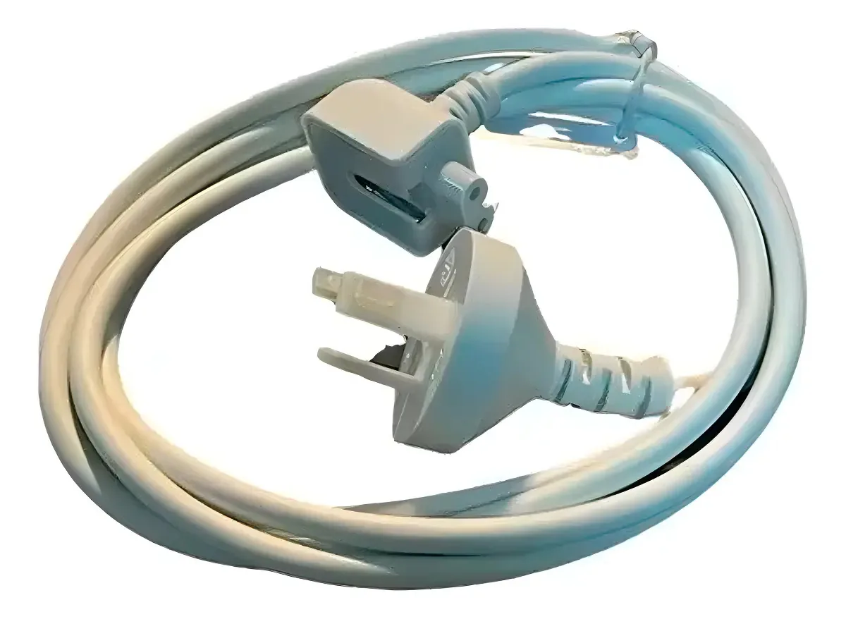 Cabo de carregador Mac Power Extender 180 cm, cartão argentino, cor branca