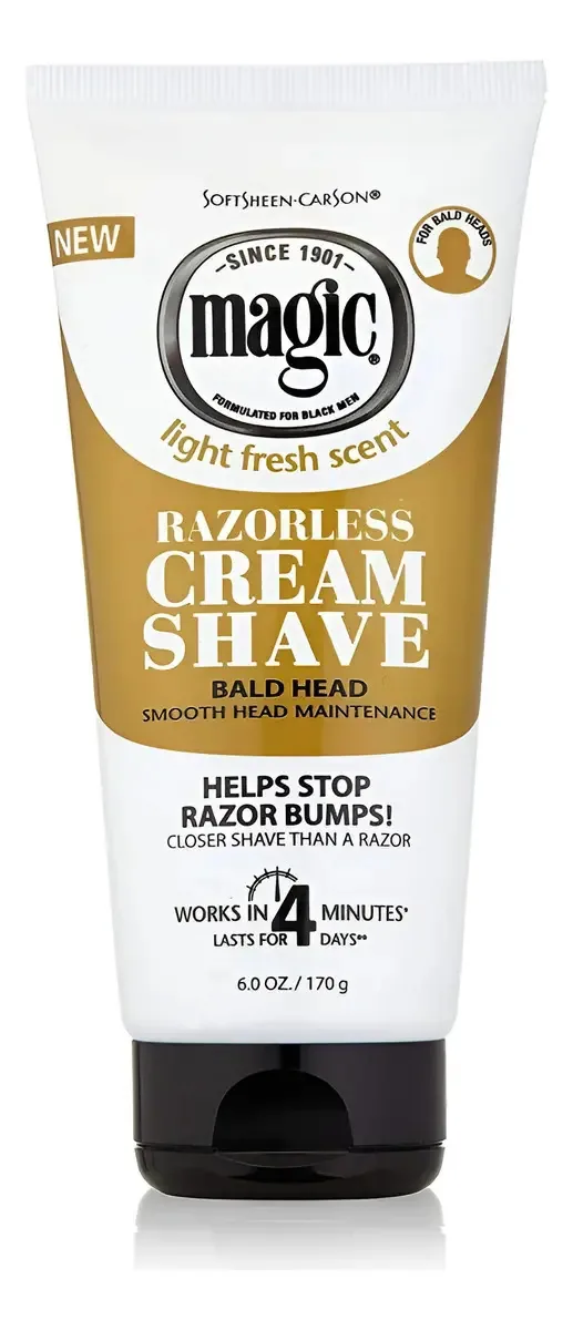 Magic Shave Cream Shave Bald Head Creme Depilatório P/cabeça