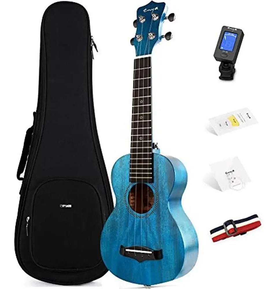 Kit de ukulele Soprano Enya 21 para iniciantes em ukulele C