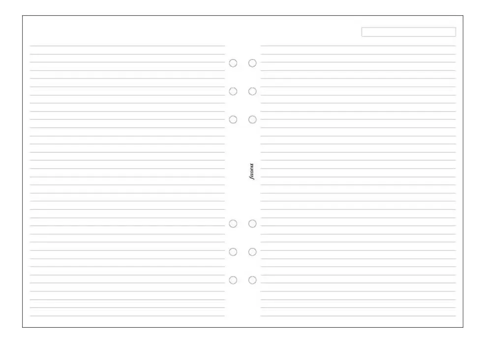 Filofax Papel Branco Listrado A5 (b343008)