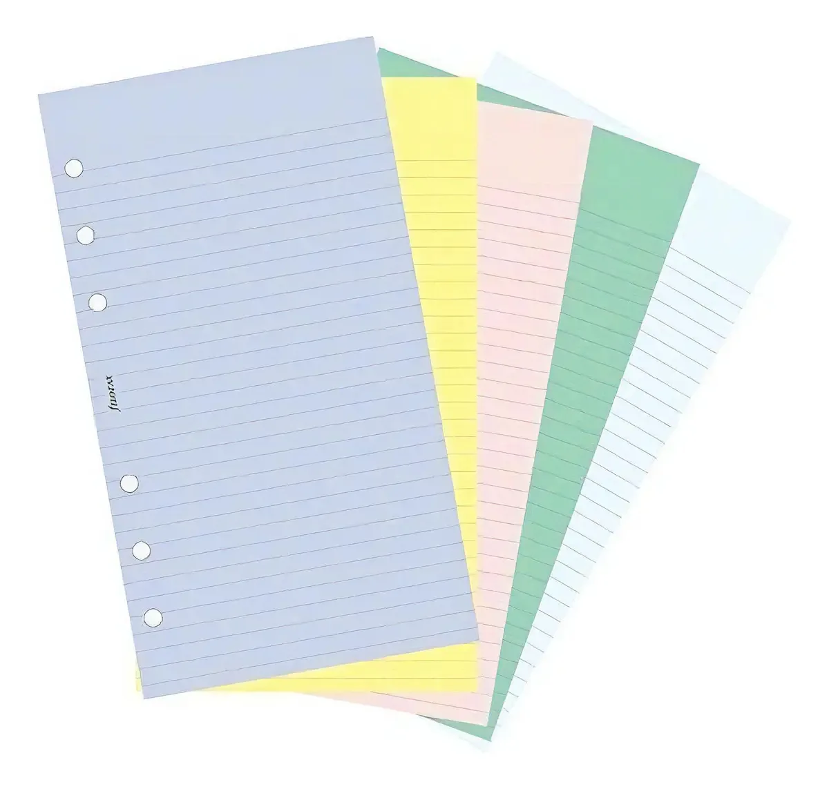 Recarga Filofax com Páginas Pontilhadas e Lisas, Cores Sortidas para Organizadores Compactos Pessoais e Pessoais, 100 Folhas (b130502)