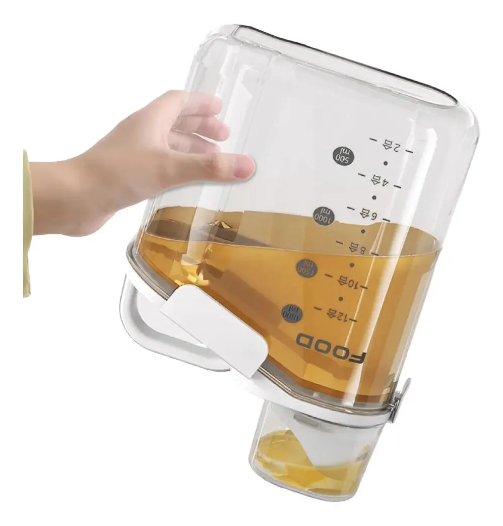 Dispensador de grãos para macarrão com arroz e cereais 2800ml Sabonete líquido branco