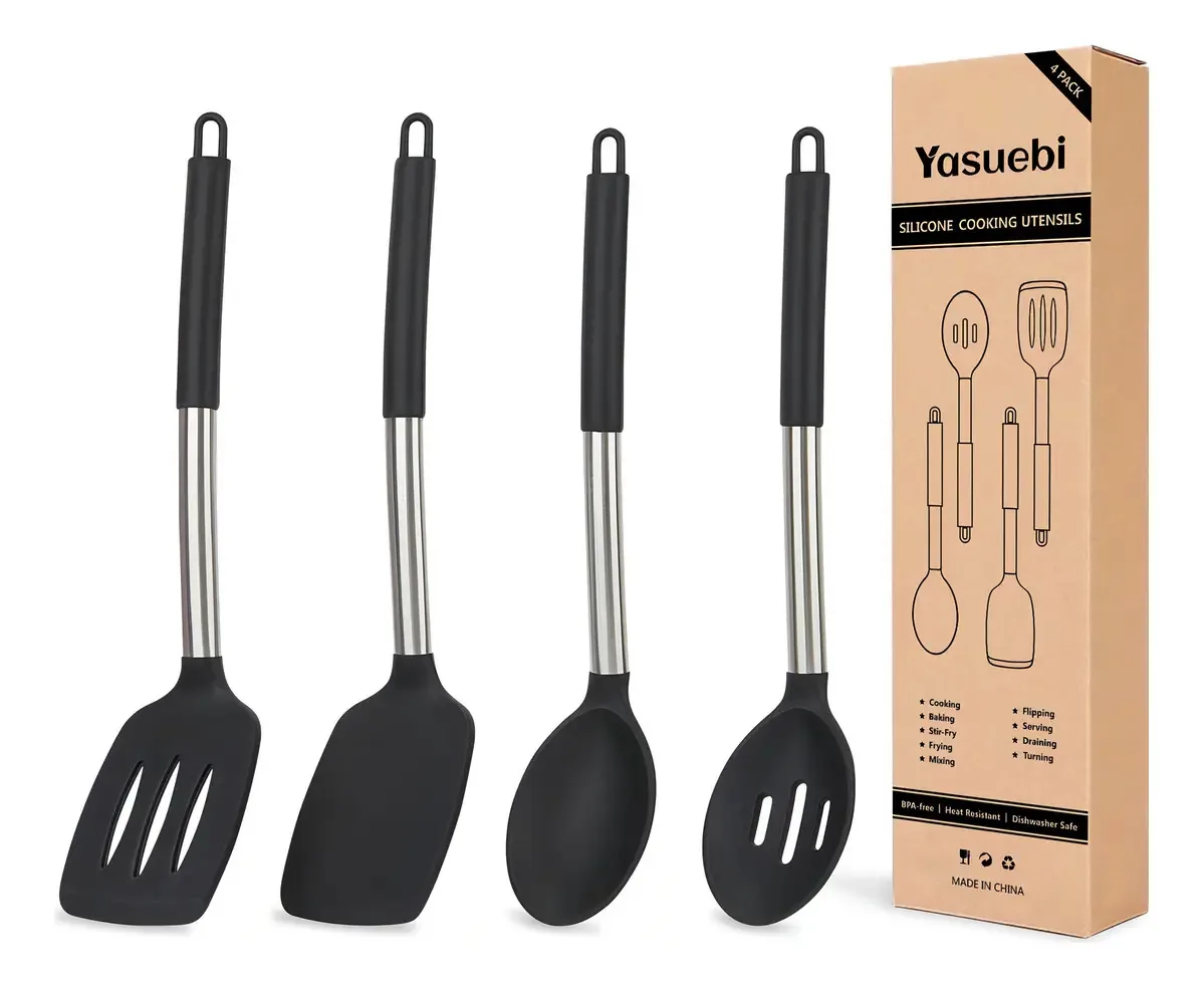 Conjunto de 4 utensílios de cozinha, conjunto de utensílios de cozinha